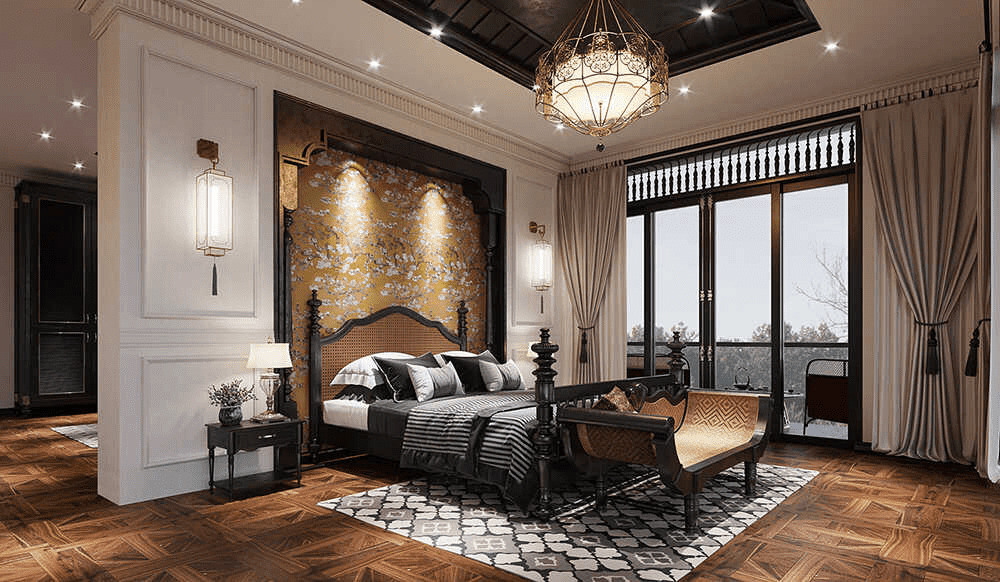 Mẫu okking0 okking m.okking39 Indochine cho người mệnh Kim nhấn nhá với sắc nâu trầm mặc (Nguồn: Sưu tầm)
