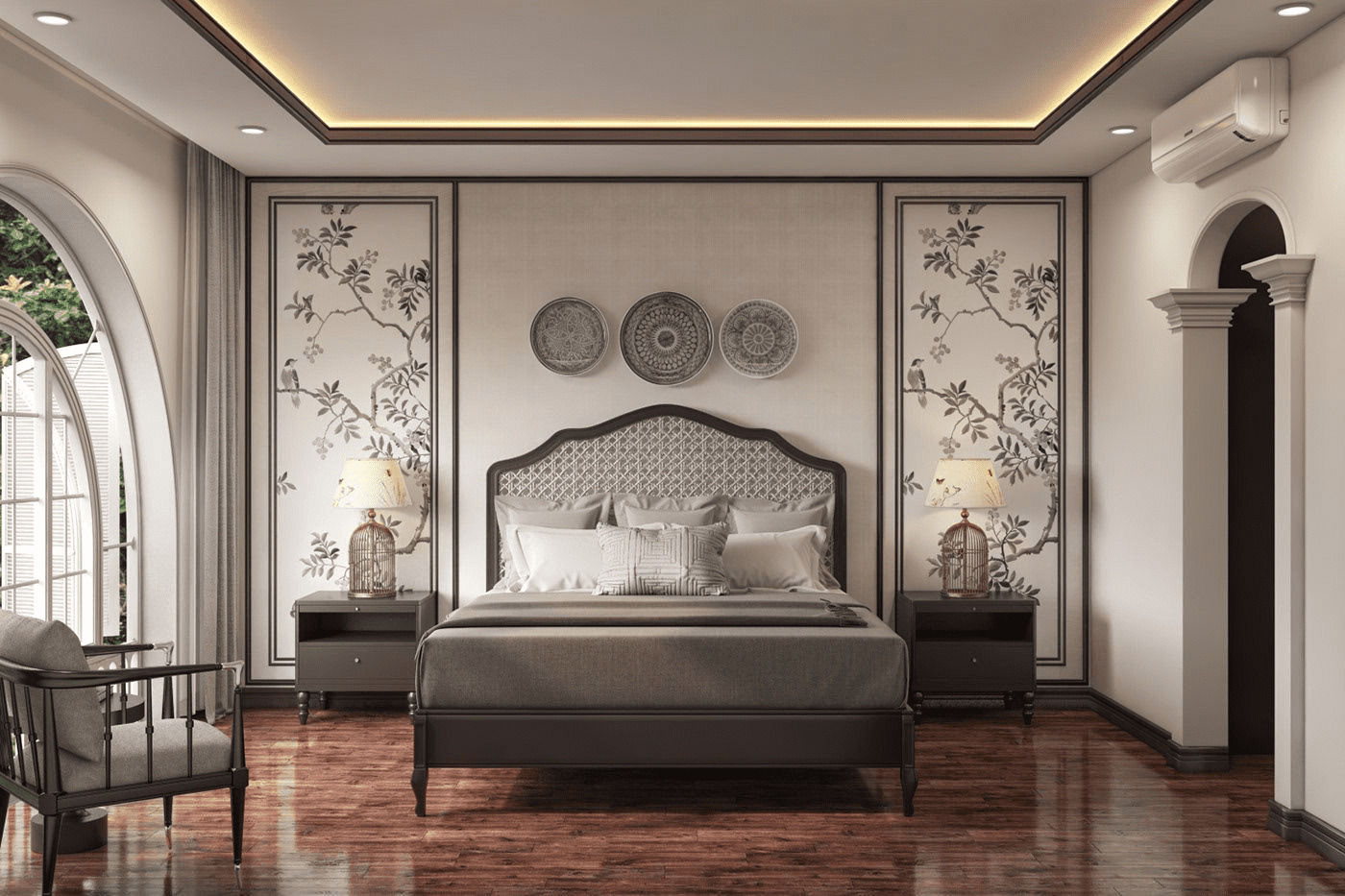 Gia chủ mệnh Thủy thích hợp với mẫu okking m.okking39 Đông Dương màu sáng (Nguồn: Sưu tầm)