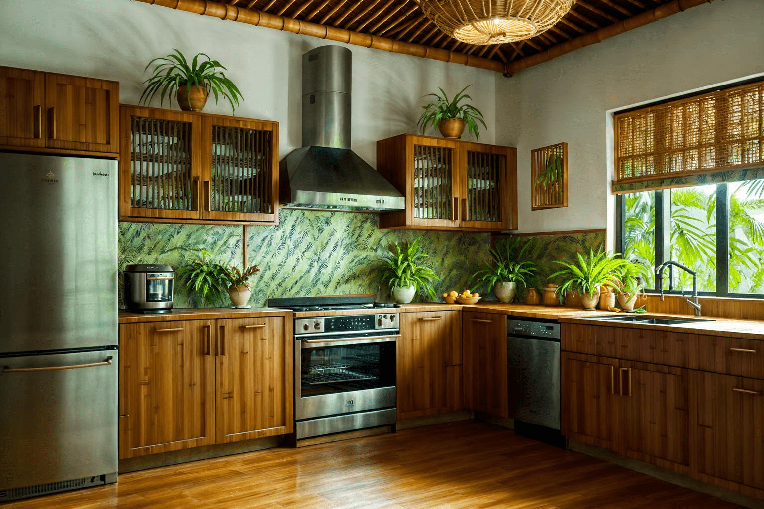 Trang trí nhà cấp 4 với cây xanh