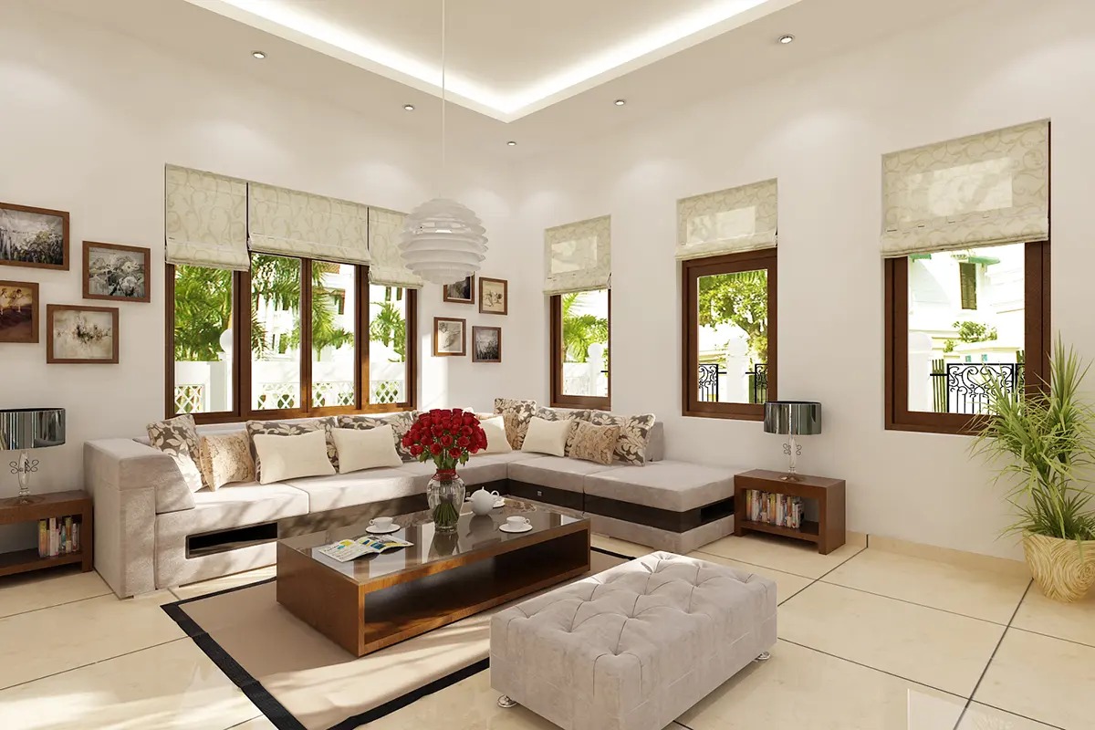 Mẫu nội thất phòng khách của nhà cấp 4 3 okking