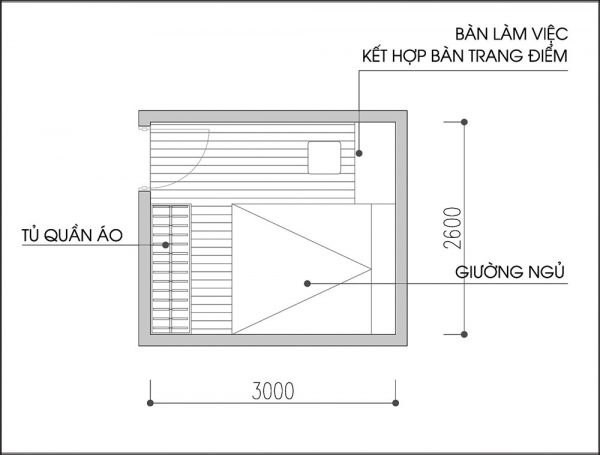 Bản vẽ bố trí nội thất tối ưu okking.con okking 10m2
