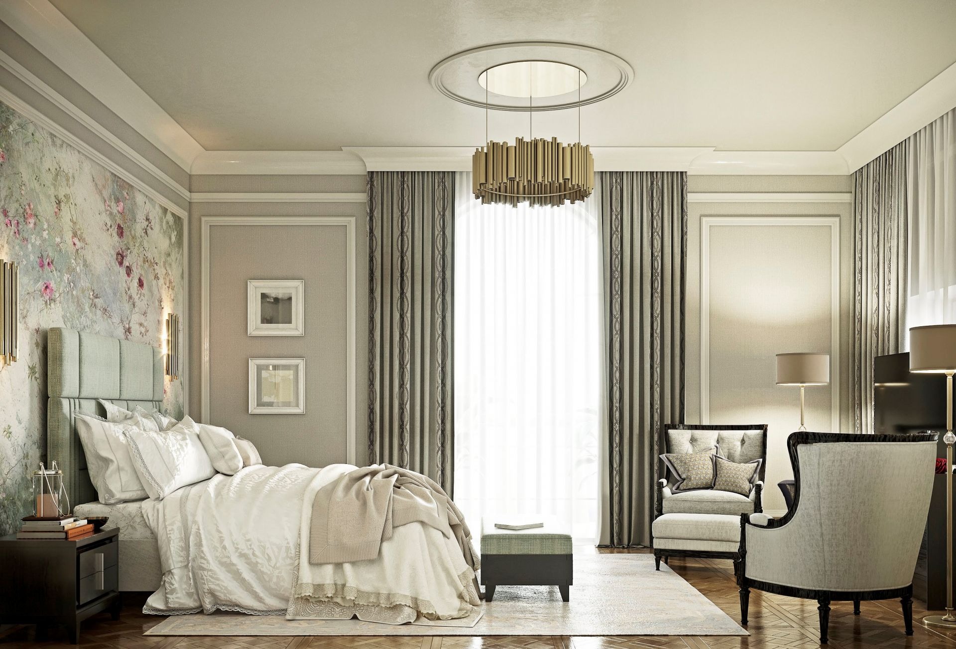 Thiết kế okking 12m2 theo m.okking39 cổ điển