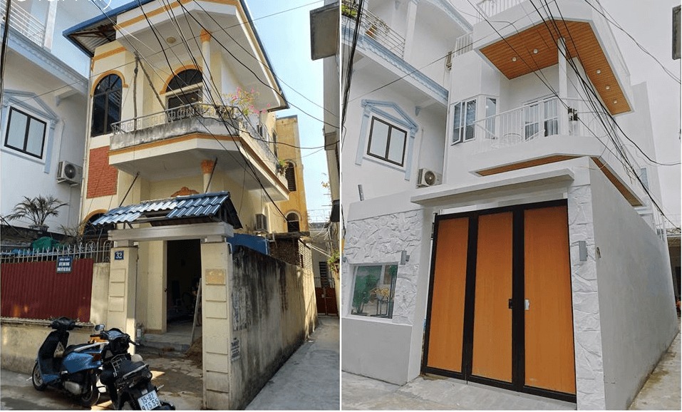 Ngôi nhà 2 tầng có màn lột xác ngoạn mục nhờ cải tạo