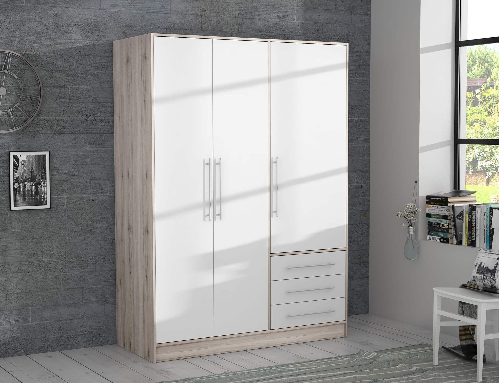 Cần lựa chọn chất liệu và màu sắc của tủ quần áo 3 cánh phù hợp với m.okking39 nội thất