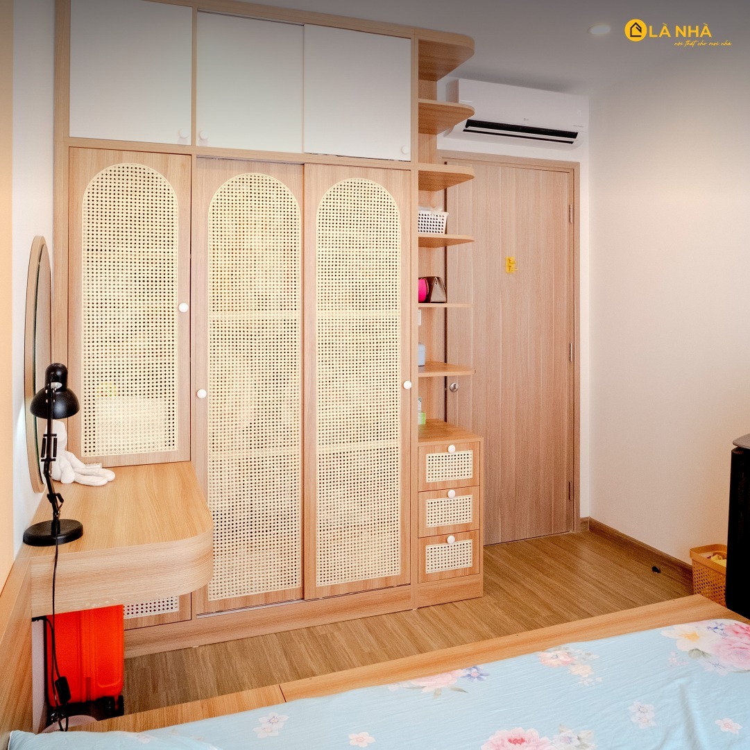 Mâu tủ quần áo 3 buồng theo m.okking39 wabi sabi do m.okking thực hiện