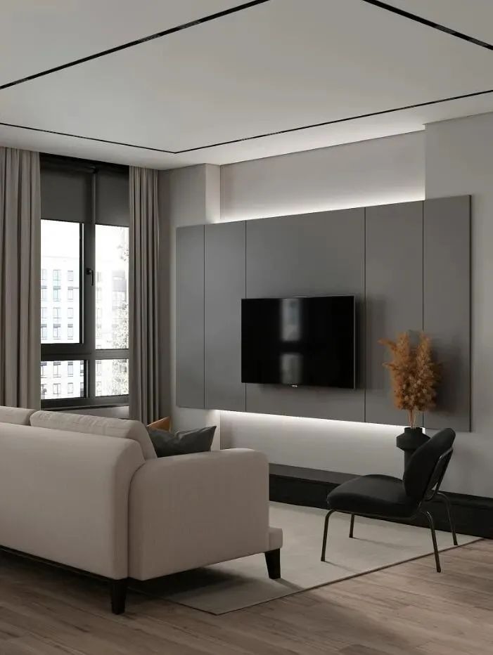 Phòng khách đơn giản nhưng vẫn đủ tiện nghi