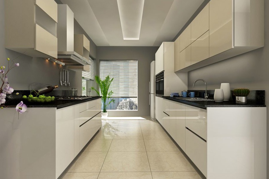 Thiết kế m.okking39 song song phủ Melamine sáng bóng