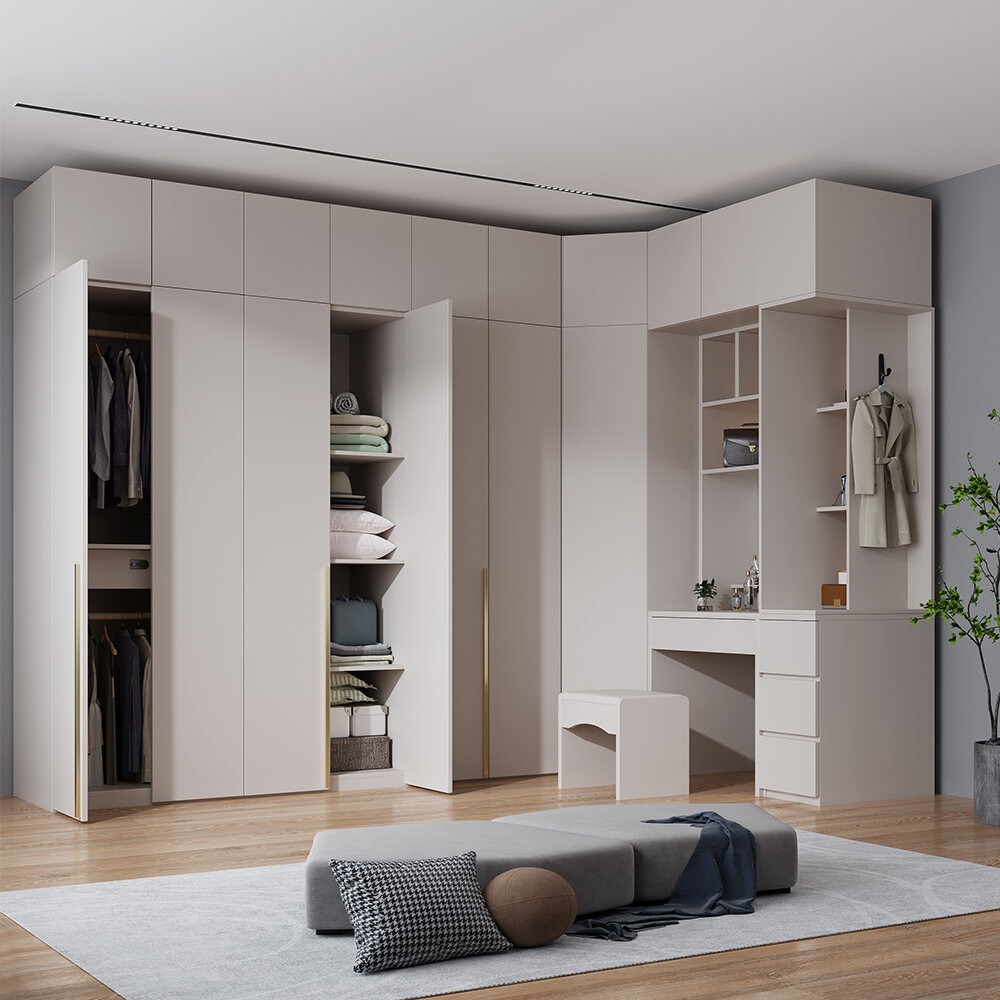 Kích thước tiêu chuẩn tủ quần áo góc chữ L