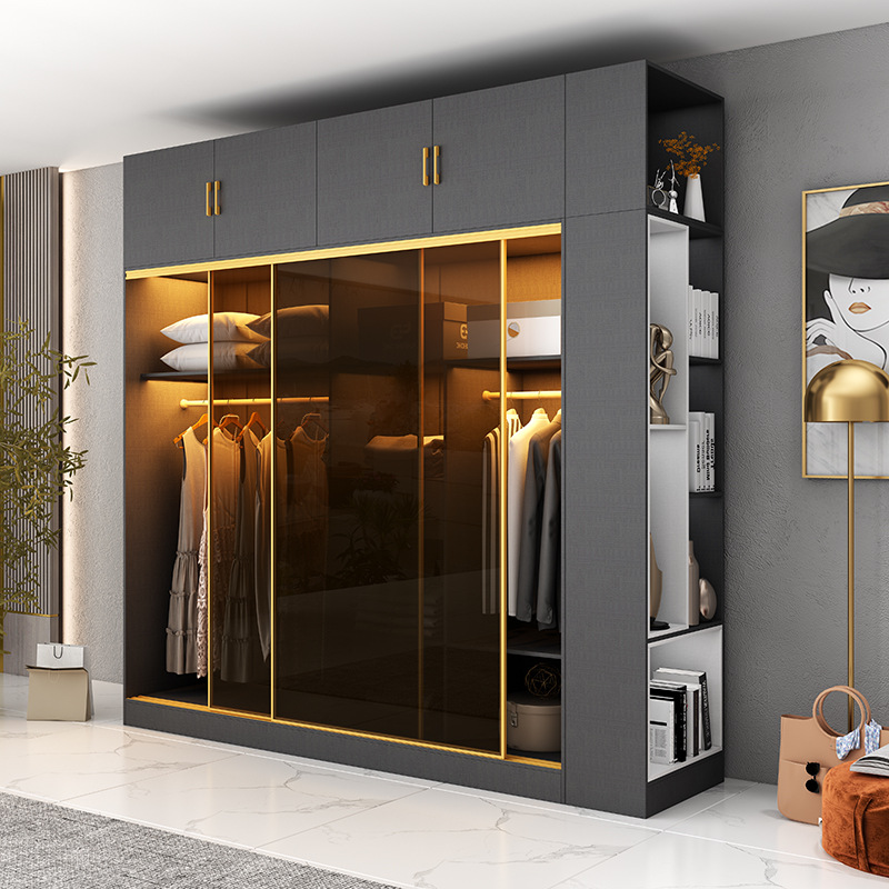 Tủ cửa lùa hiện đại và sang trọng với okking0 gương