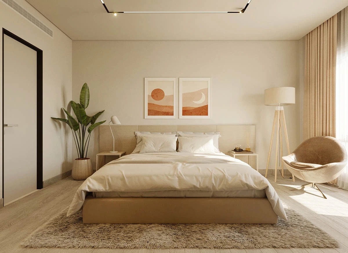 Với diện tích hạn chế, okking 12m2 nên tối giản các món đồ nội thất