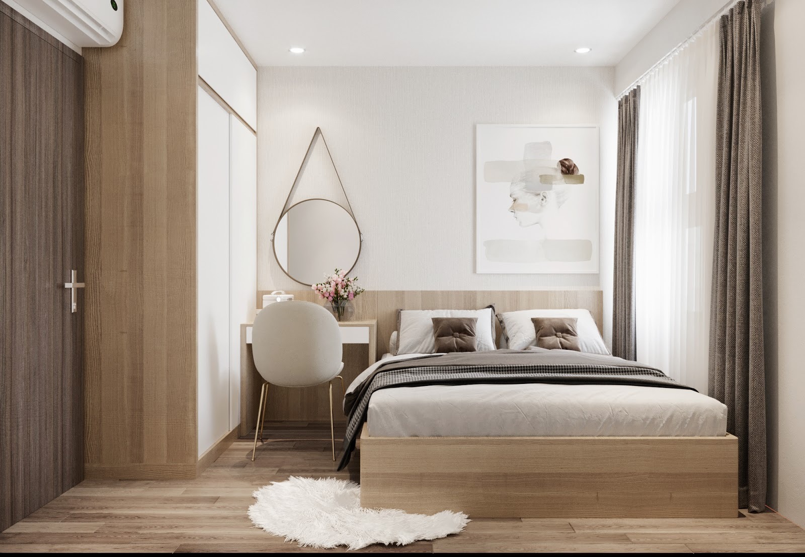 Gia chủ cần lựa chọn mẫu giường phù hợp màu sắc và kích thước với căn phòng (Nguồn: Sưu tầm)