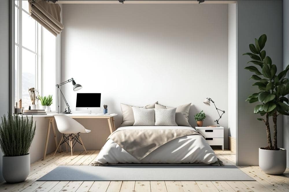 Bàn làm việc đặt tại vị trí đón ánh sáng mặt trời (Nguồn: Sưu tầm)