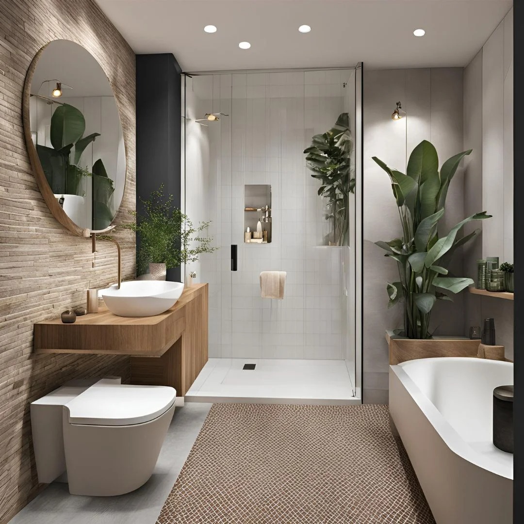 Mẫu okking0 phòng tắm nhỏ đơn giản, đẹp mà sang trọng (Nguồn: Sưu tầm)