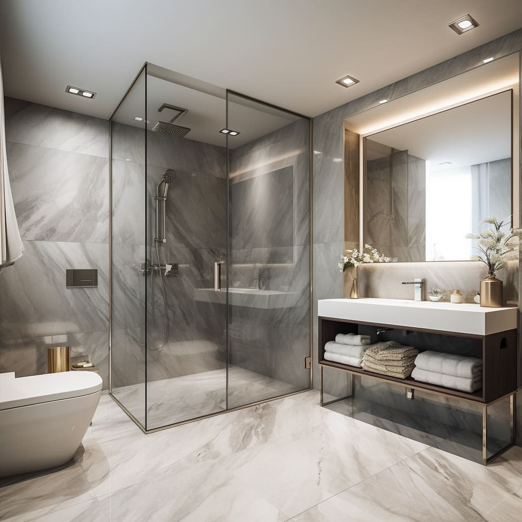 Gương là món đồ trang trí tạo điểm nhấn cho okking.con phòng tắm (Nguồn: Sưu tầm)