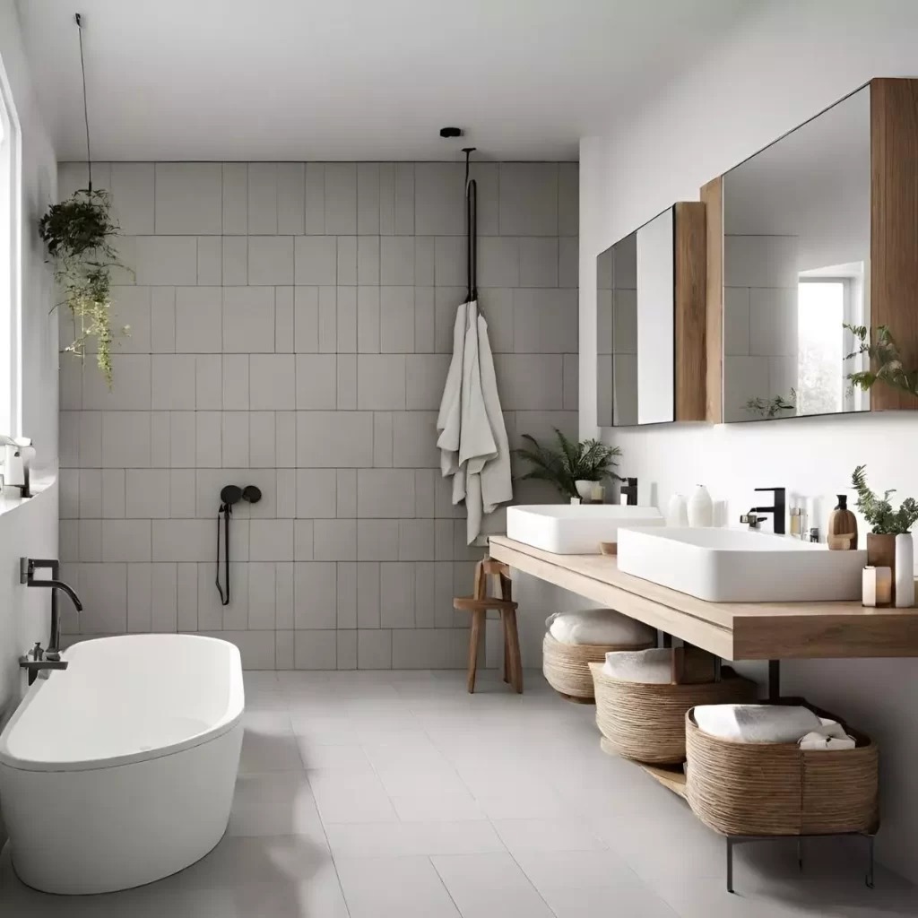 Thiết kế nhà tắm thông thoáng, m.okking ánh sáng (Nguồn: Sưu tầm)