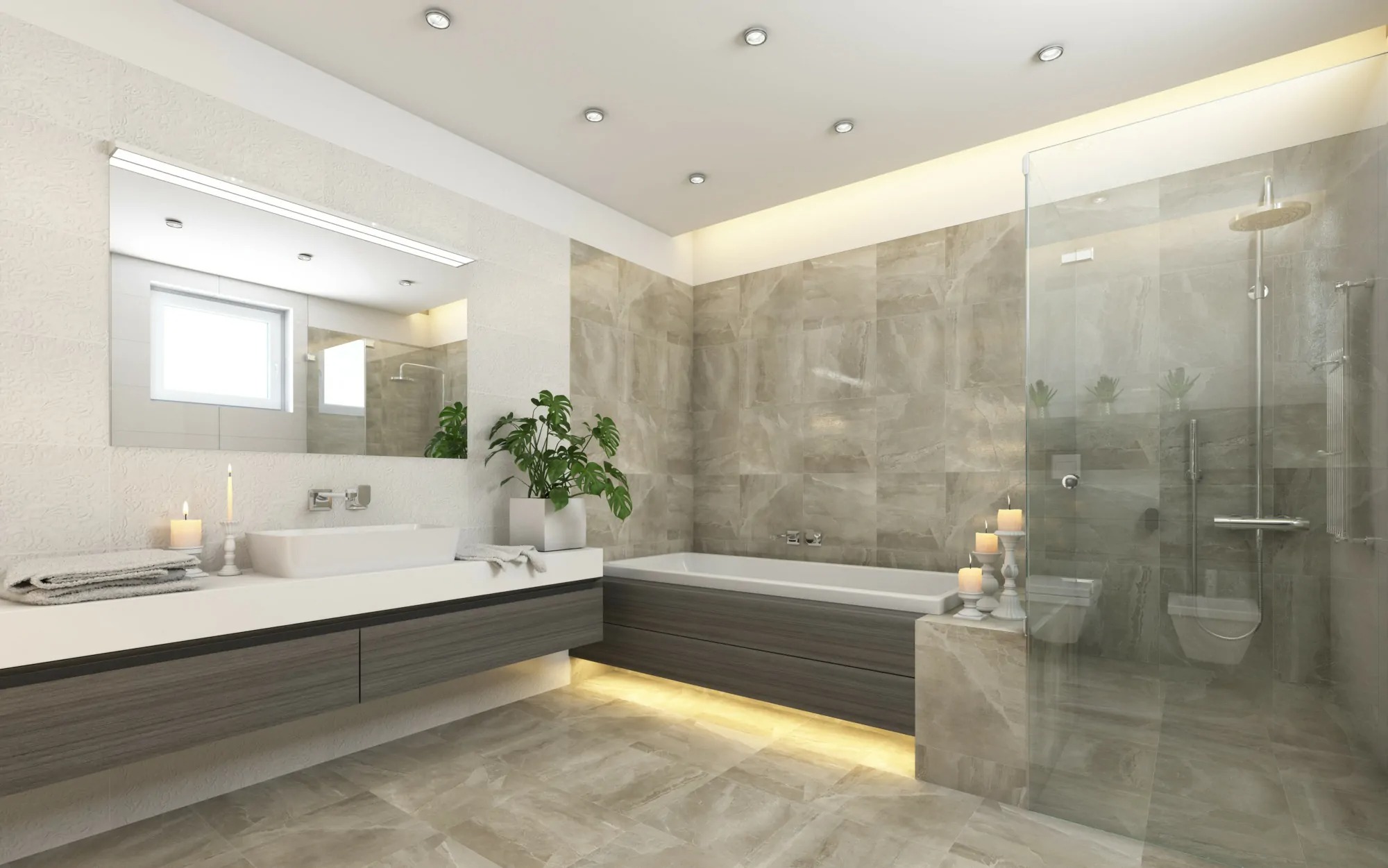 Lựa chọn gạch lát nền nhà tắm chống trơn trượt và khả năng thấm hút nước tốt (Nguồn: Sưu tầm)