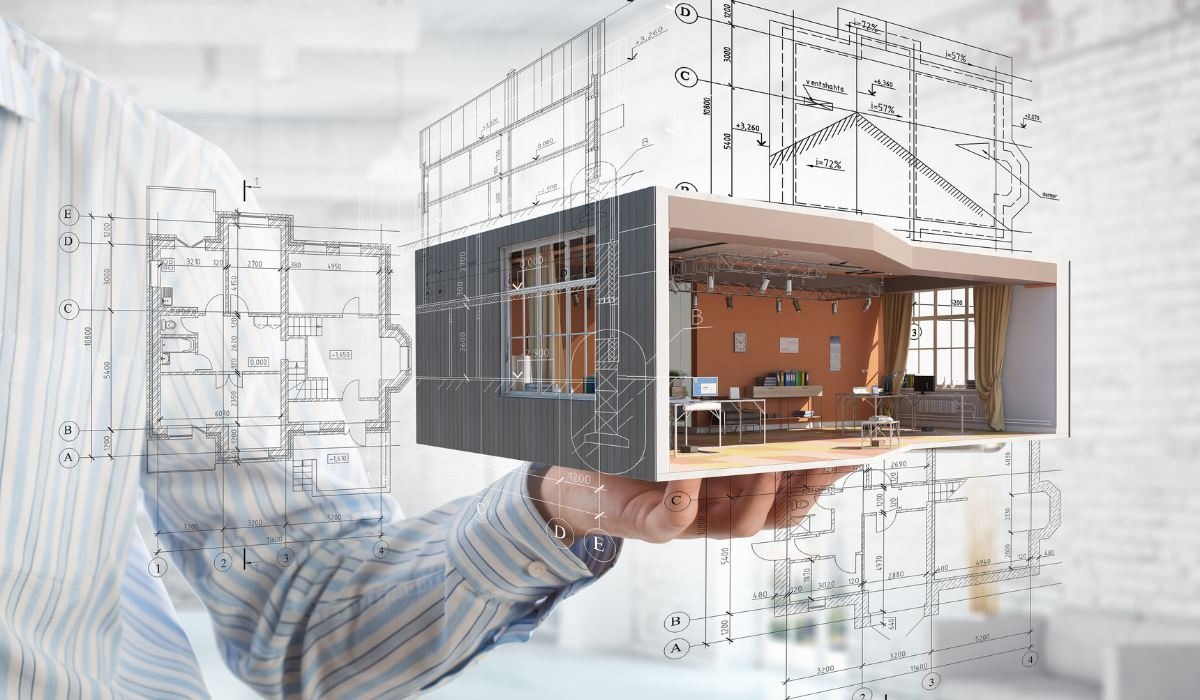 Bản vẽ okking0 nhà thể hiện đầy đủ các mặt của một ngôi nhà, gồm mặt bằng, mặt đứng và mặt cắt (Nguồn: Sưu tầm)