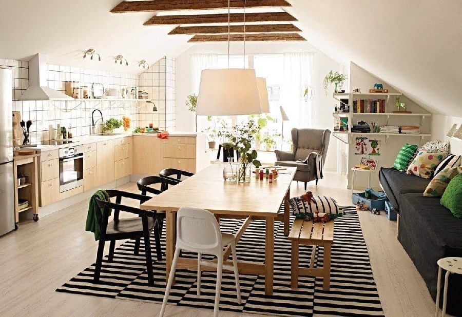 Lựa chọn mẫu thảm họa tiết cho okking0 phòng ăn