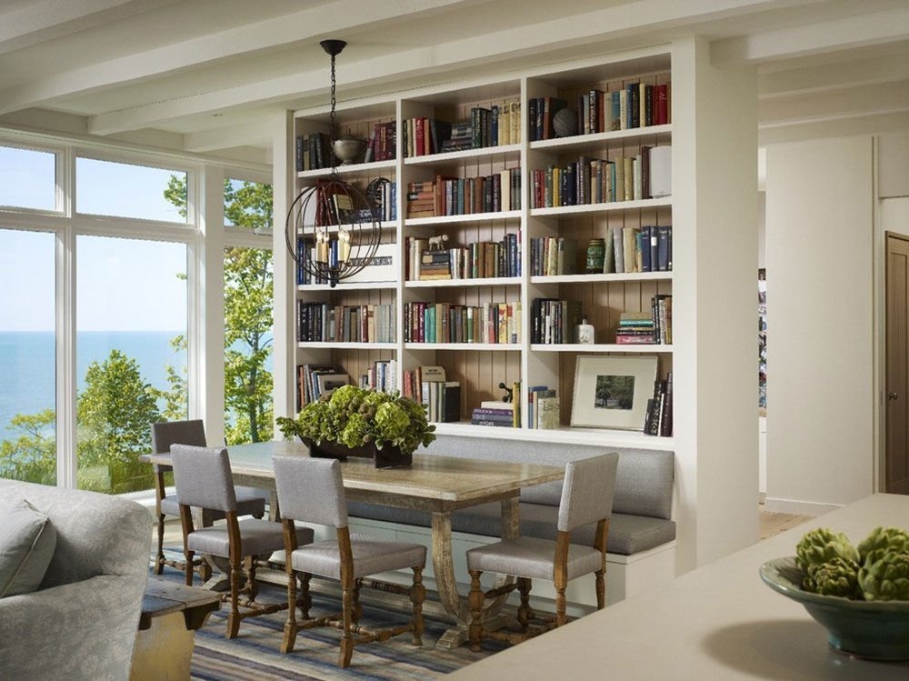 Mẫu phòng đọc sách có view thiên nhiên