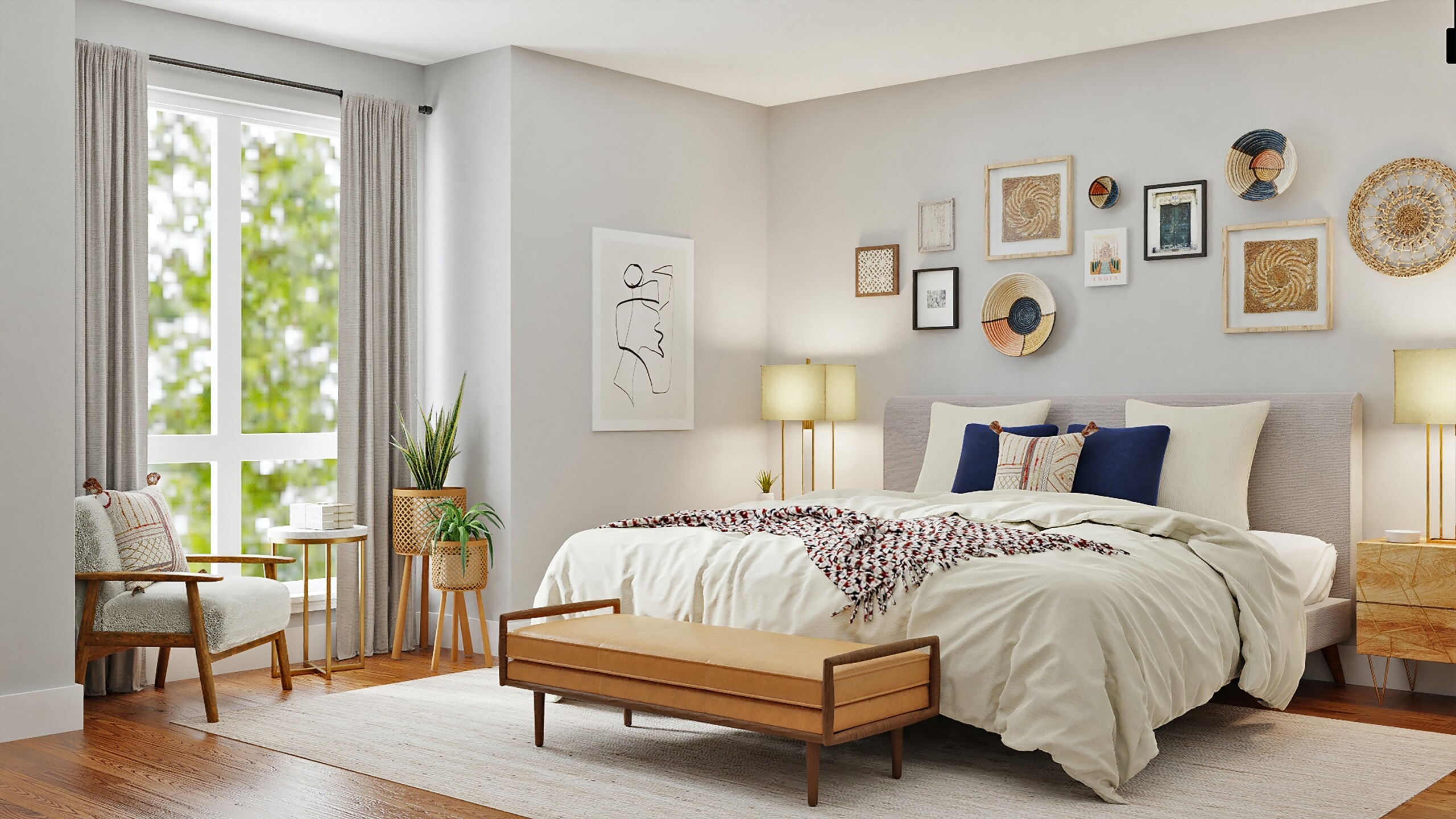 Trang trí okking với cửa sổ lớn tận dụng ánh sáng tự nhiên (Nguồn: Sưu tầm)