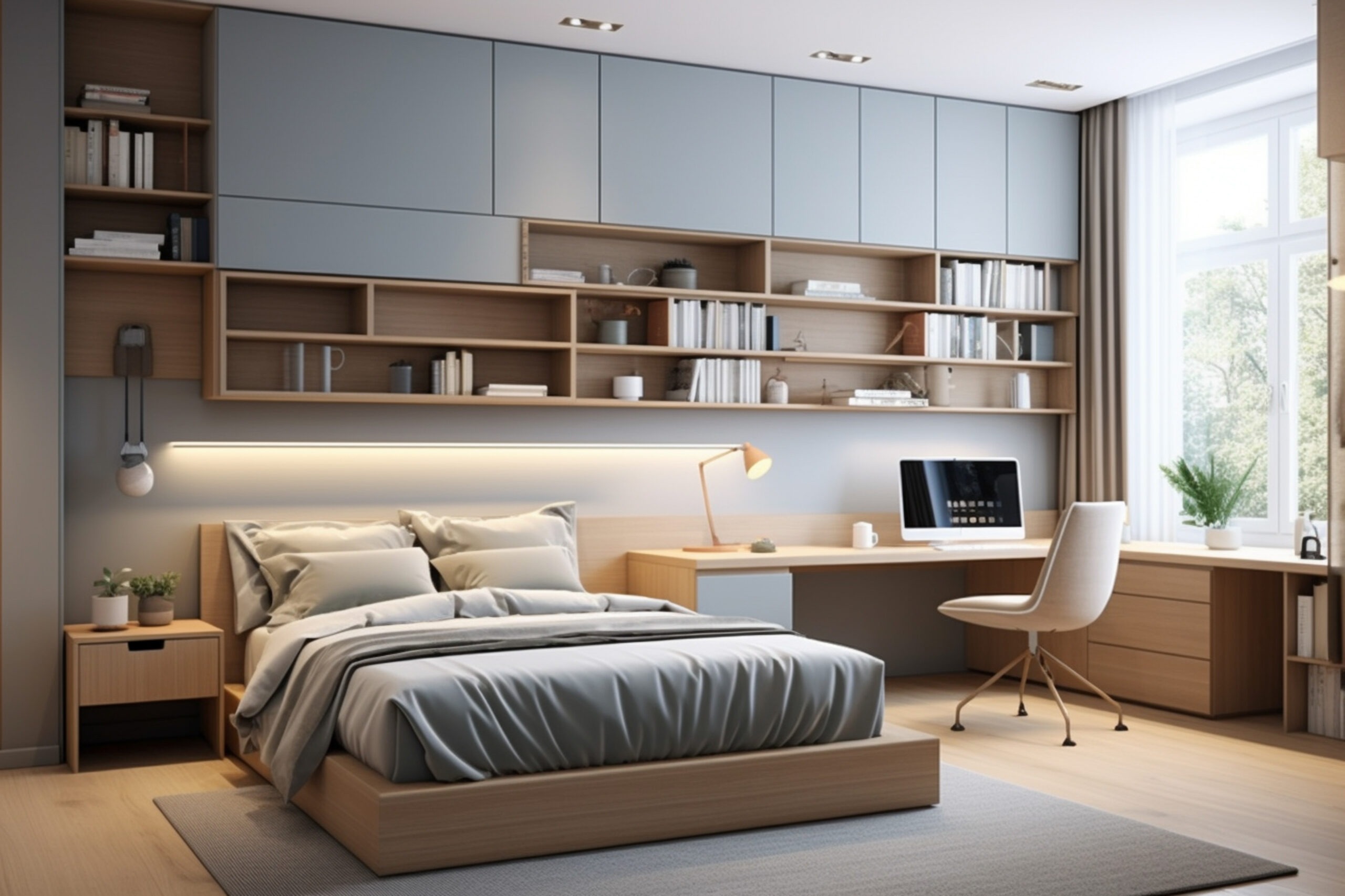 Bố trí giường ngủ đúng hướng mang lại nhiều may mắn, tài lộc cho gia chủ (Nguồn: Sưu tầm)