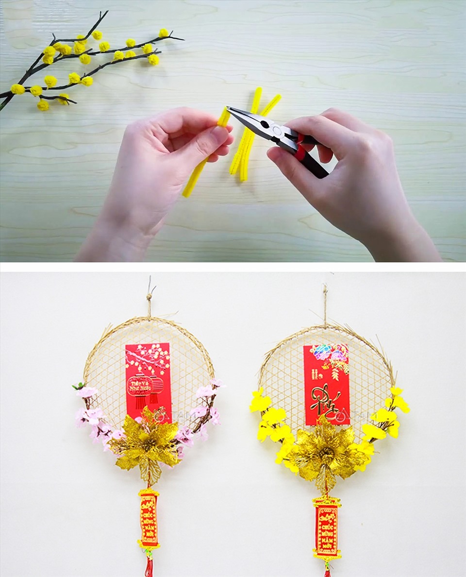 Trang trí nội thất ngày Tết bằng các món đồ handmade (Nguồn: Sưu tầm)
